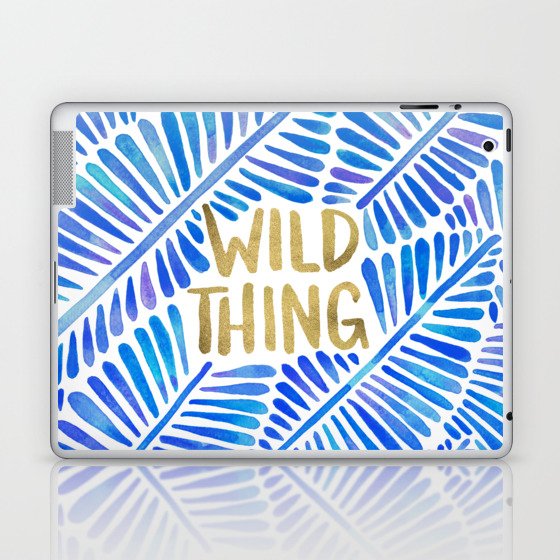 Wild Thing – Blue & Gold Laptop & iPad Skin