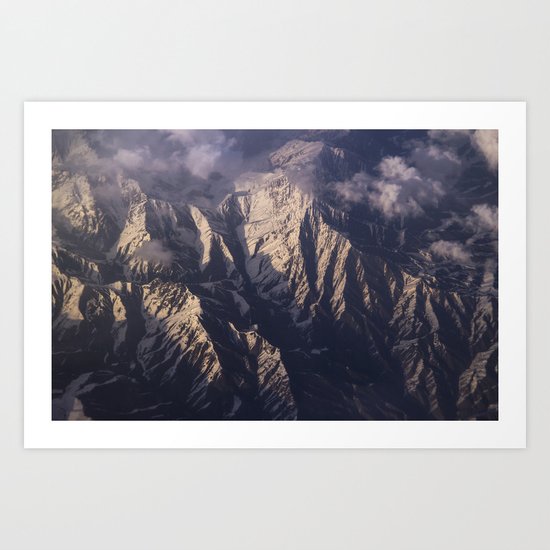 view down - Pakistan Art Print