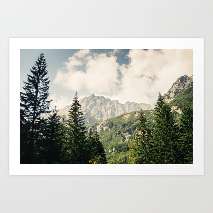 Green Summer Mountains | Wilderness Photo | Nature Landscape Photography Art Print
