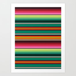The Mexican Stripes 3 Art Print