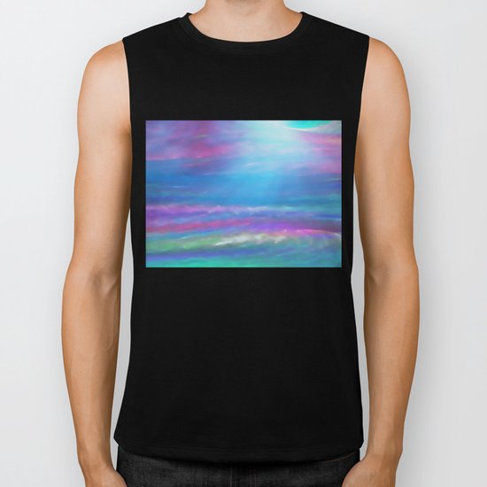 Dawn on the Sea Biker Tank