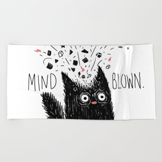 MIND BLOWN. Beach Towel