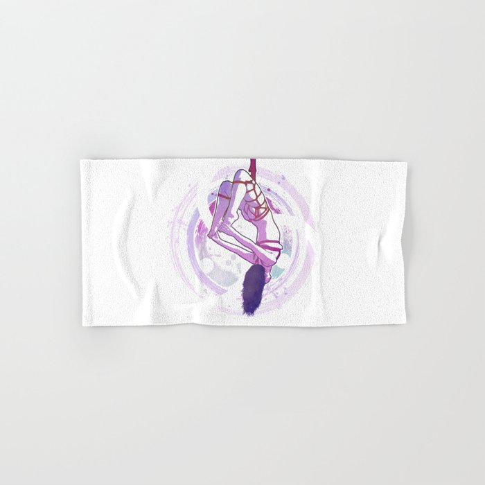 Shibari suspension 03 - Kinbaku artwork Hand & Bath Towel