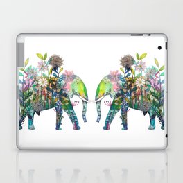 Floral Elephant Laptop Skin