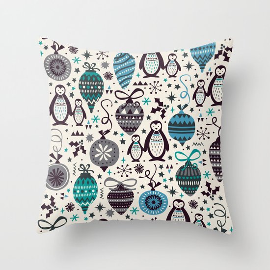 Silver Trinklets Throw Pillow