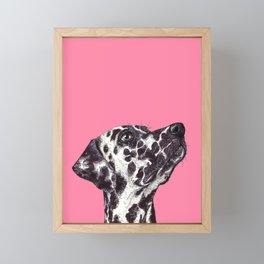 Dalmatian Dog Drawing Framed Mini Art Print