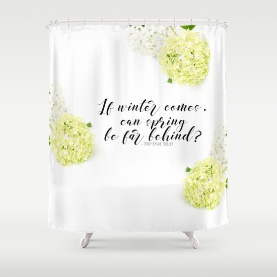 Hope for Spring in the Winter Shower Curtain