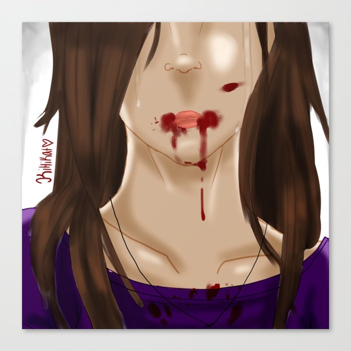 Kenzie .:Tears of Pain:. Canvas Print
