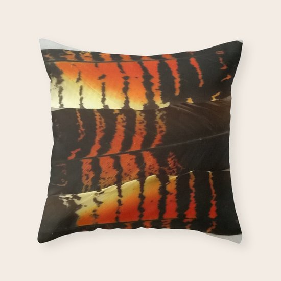 Feathers1 Throw Pillow