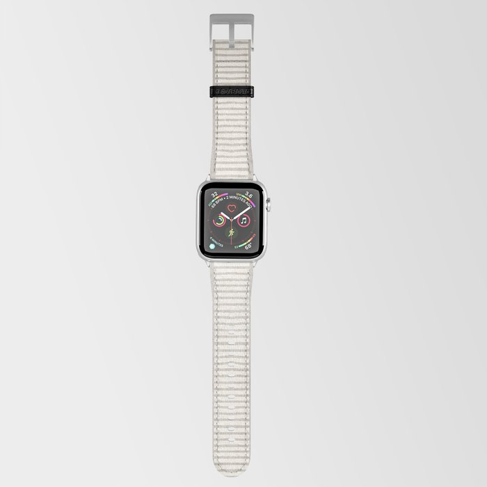 Minimalist Pattern Beige Ivory White II Apple Watch Band