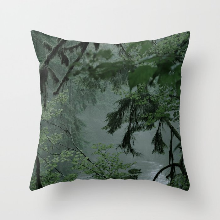 Forest Blanket Throw Pillow