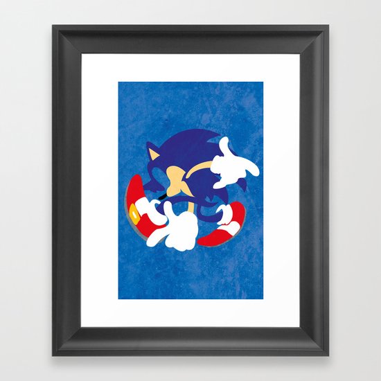 Sonic Framed Art Print