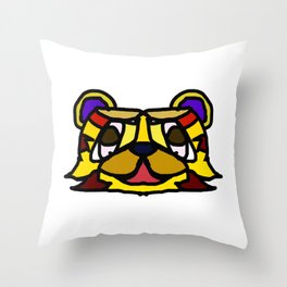 Tiger Bear Throw Pillow