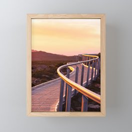 The Golden Path to Sunset Framed Mini Art Print