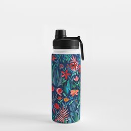 Tropical Ink - a watercolor garden Water Bottle
