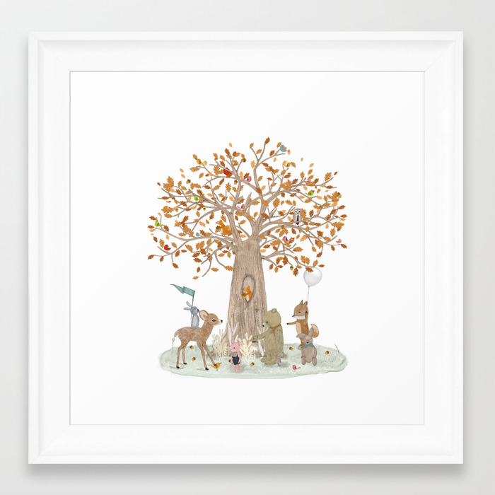 The Little Oak Tree Framed Art Print By Bribuckley Society6