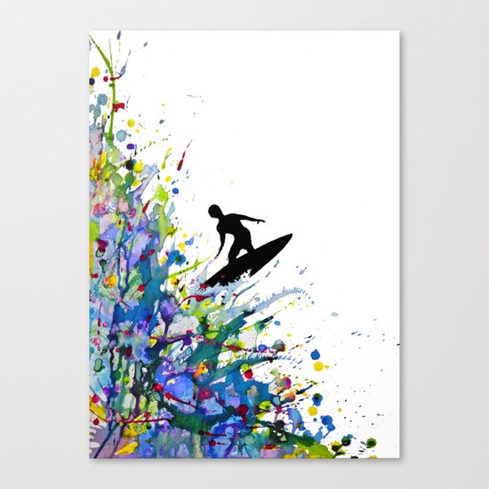 A Pollock's Point Break Canvas Print