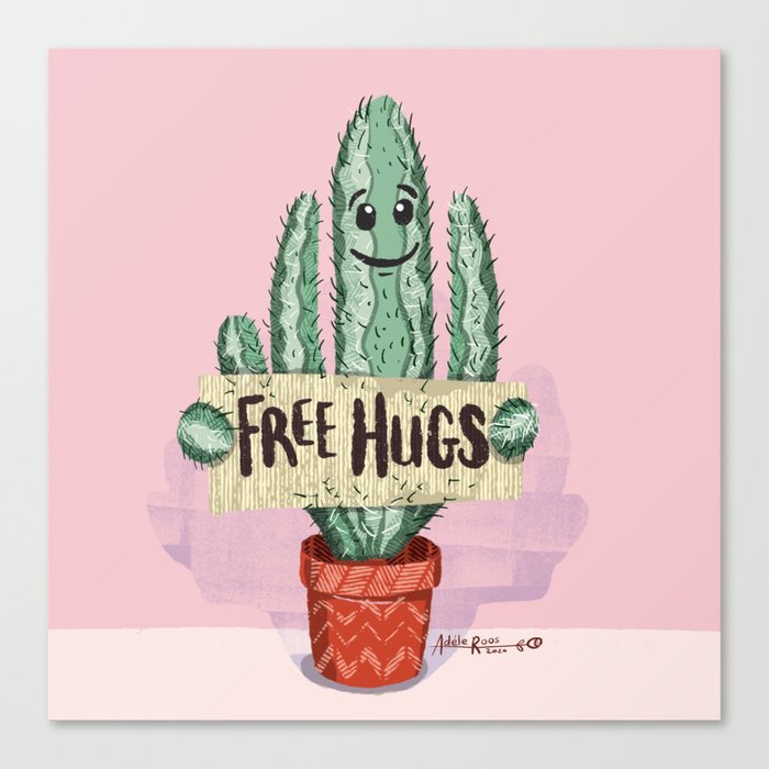 Free hugs Canvas Print