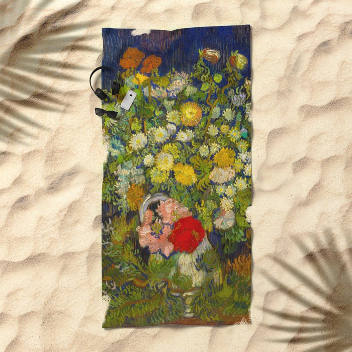 Bouquet Of Flowers In A Vase Vincent Van Gogh Oil On Canvas 1890
