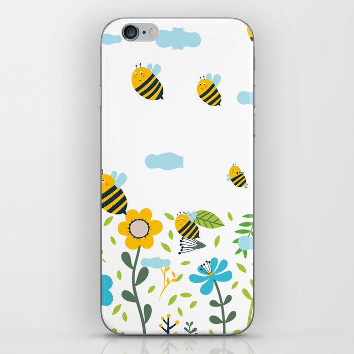 Bee Flaying iPhone Skin