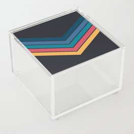 Fudena - Classic V Shape 70s Summer Style Retro Stripes Acrylic Box