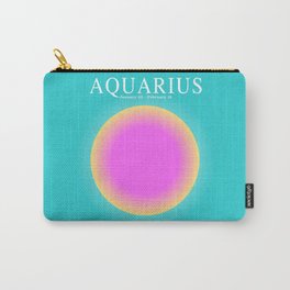Aquarius - Astrology Zodiac Aura Gradient Carry-All Pouch
