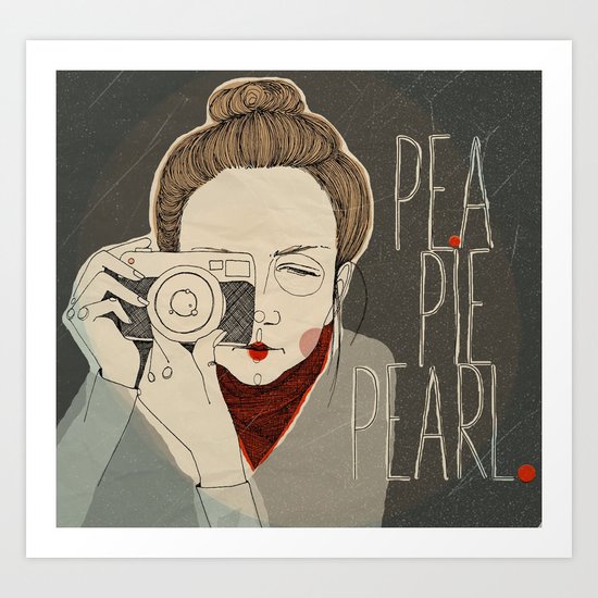 pea pie Pearl Art Print