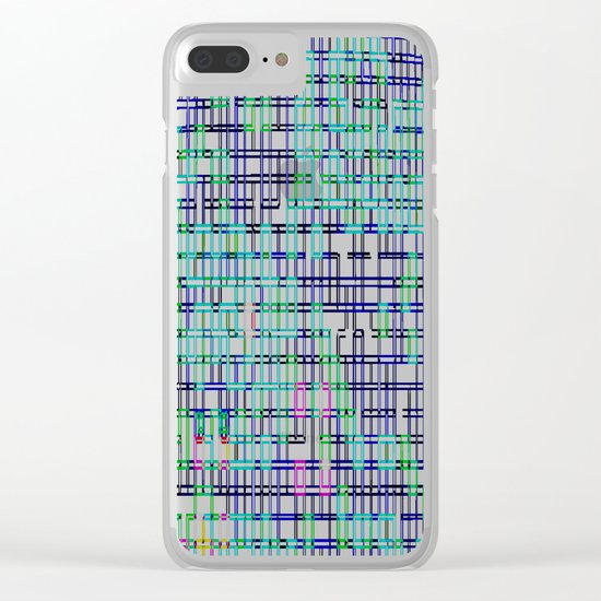 lines colors mystery relaxation in mystery Clear iPhone Case