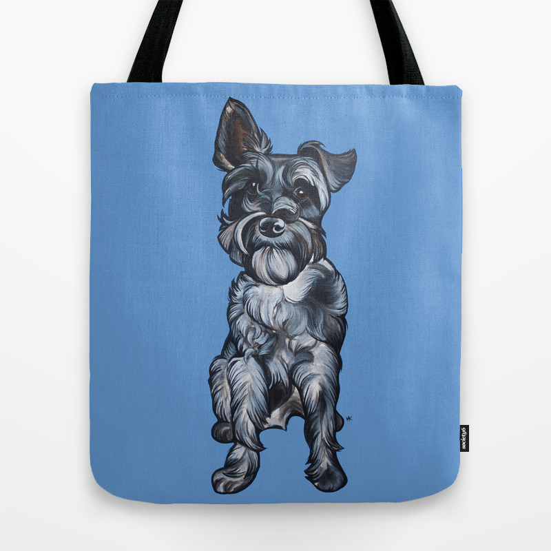 schnauzer tote bag