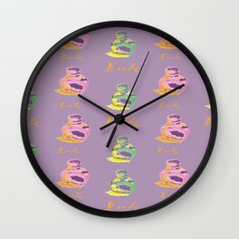 Inkwells Purple Wall Clock
