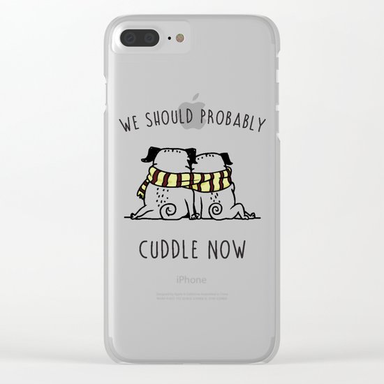 Cuddle Now Clear iPhone Case