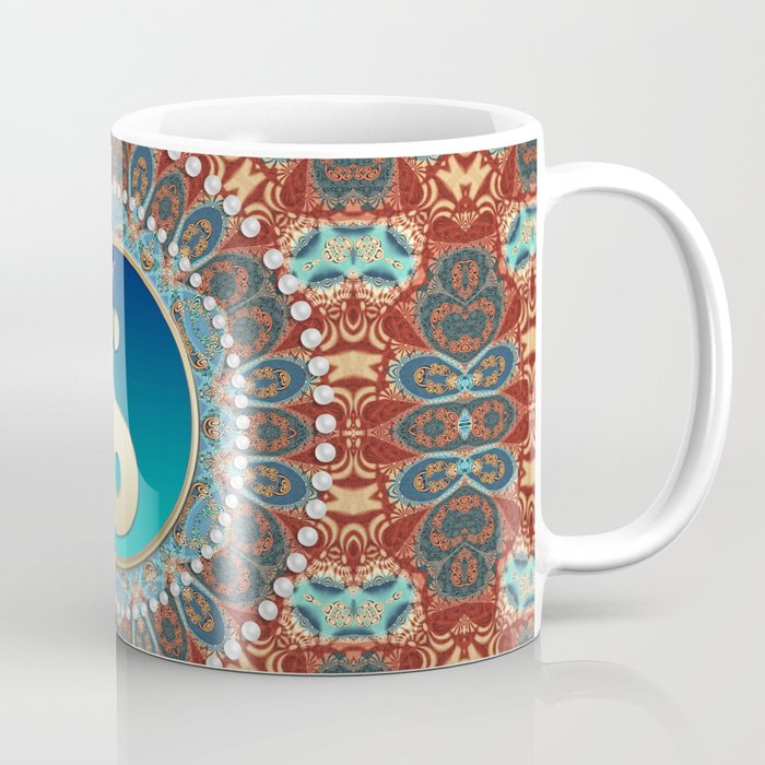 Bohemian Batik Yin Yang Coffee Mug