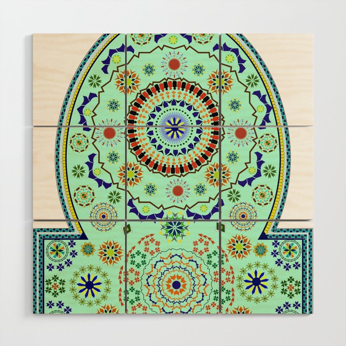 Moroccan design architecture  Wood Wall Art