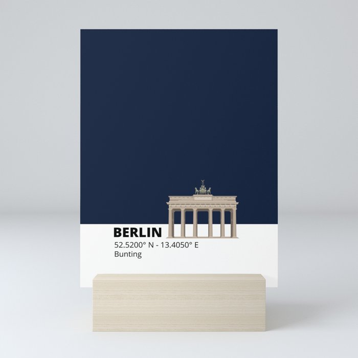 Berlin Bunting Mini Art Print