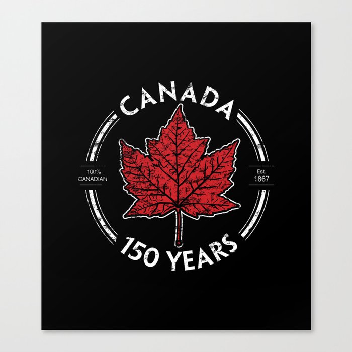 Celebrate Canada's 150th Year Canvas Print