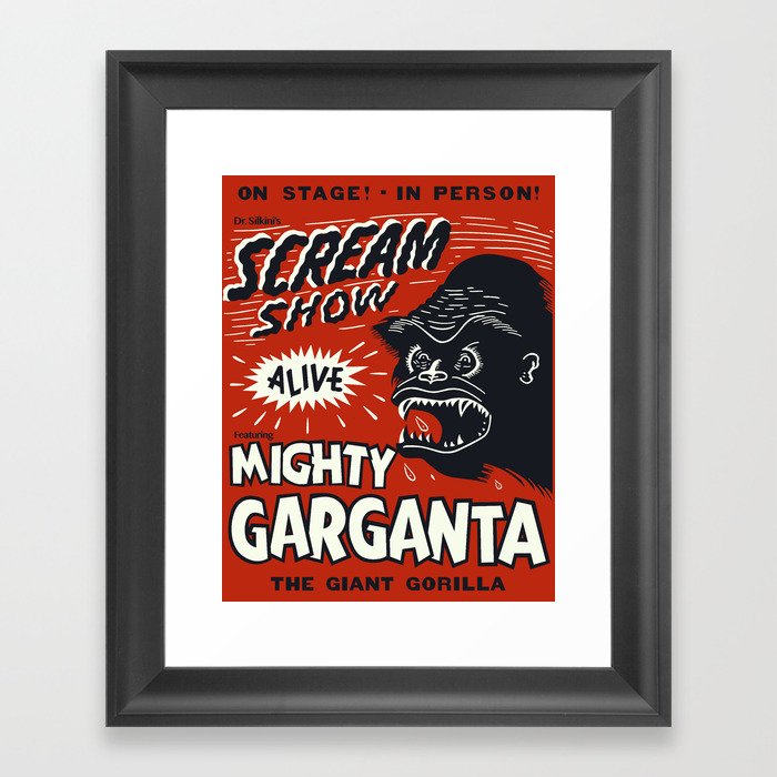 Scream Show Framed Art Print