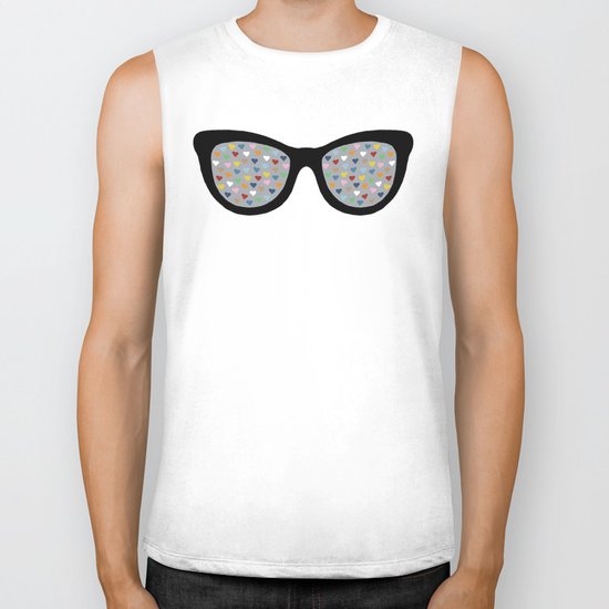 Heart Eyes Biker Tank