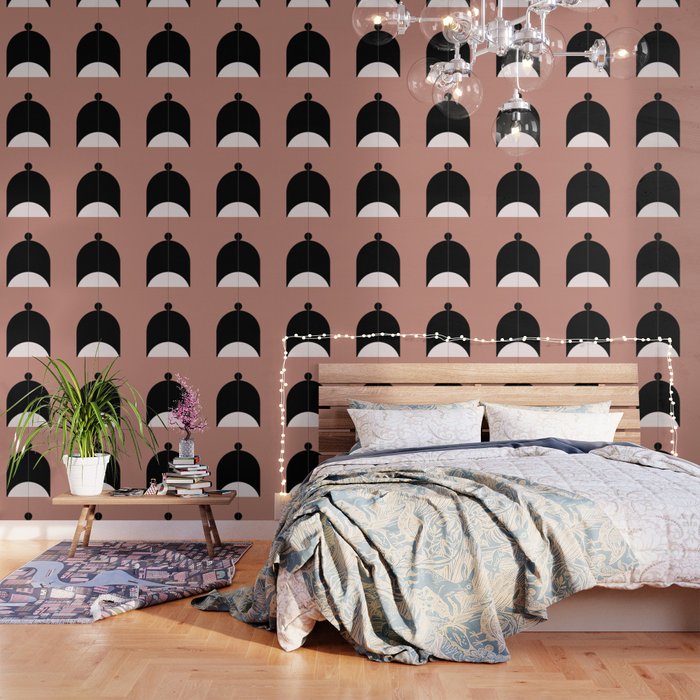 Mid century Modern Geometric Wallpaper by mysticminimals Society6