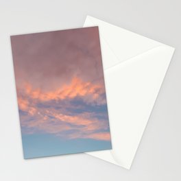 Pinky clouds sunset sky Australia Stationery Card
