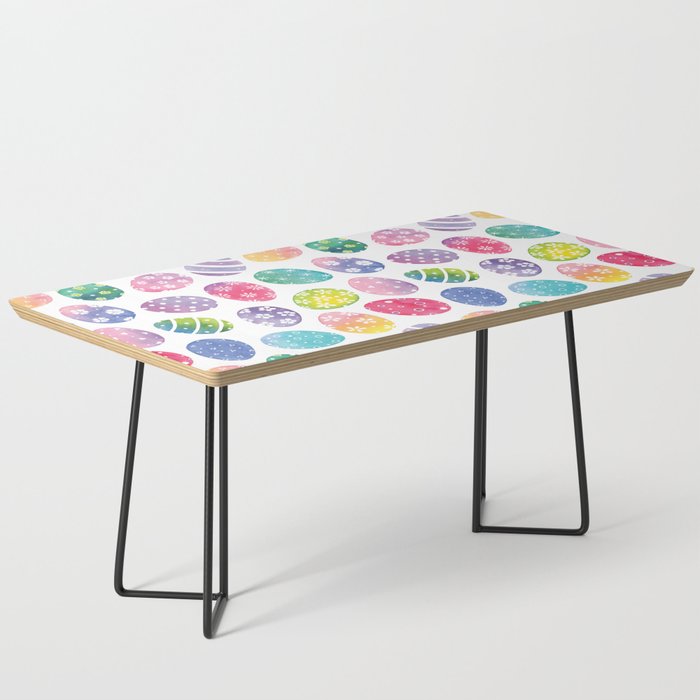 Watercolour Easter egg Pattern Coffee Table