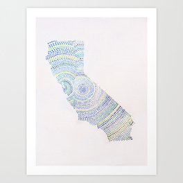 California Radiates Art Print