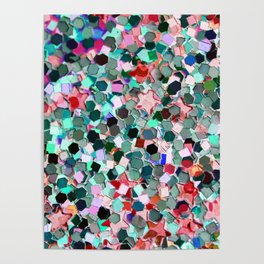Colorful Sparkles Poster
