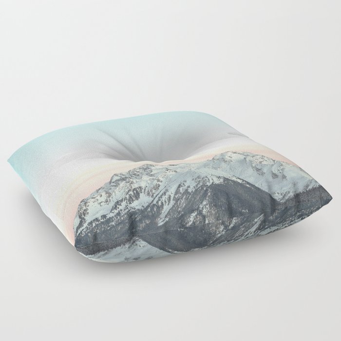 Mountains Landscape Floor Pillow