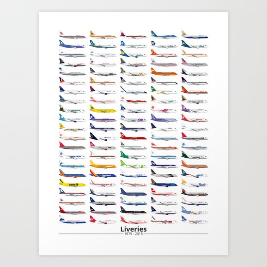 Liveries (by name) Art Print