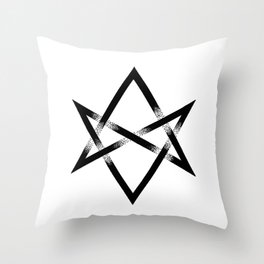 Unicursal Hexagram Throw Pillow