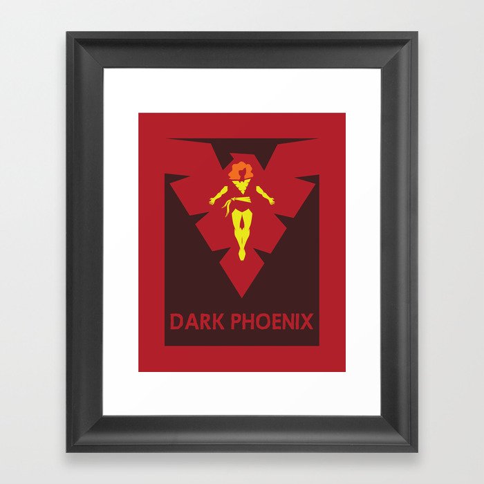 Darkly Rising From The Ashes Framed Art Print