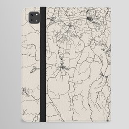 Gold Coast Black & White Map - Australia Gift.  iPad Folio Case