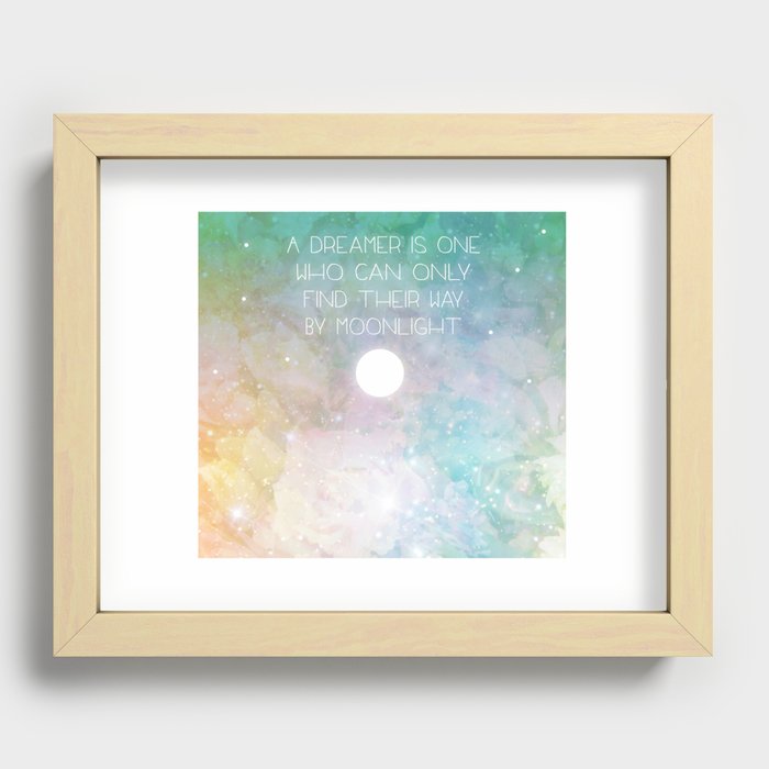 Only the dreamers Recessed Framed Print