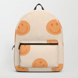 Yellow Retro Happy Face Backpack