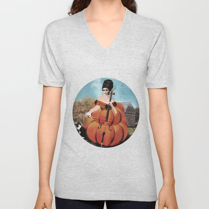 A strange pumpkin V Neck T Shirt